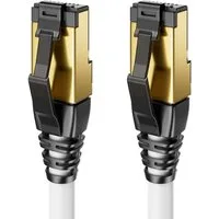 deleyCON deleyCON 10m CAT8.1 Patchkabel Netzwerkkabel RJ45 LAN DSL Kabel S/FTP LAN-Kabel