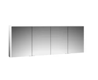 emco LED-Lichtspiegelschrank Prime 3 Aufputz, 2000 mm, 4-türig Rückwand verspiegelt, 949707210 949707210
