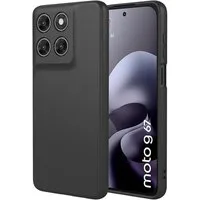 CoolGadget Handyhülle Black Series Handy Hülle für Motorola Moto G67 G77 6,78 Zoll, Edle Silikon Schlicht Schutzhülle für Motorola Moto G67 / G77 Hülle