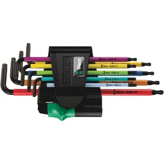 Wera 967/9 TX BO Multicolour 1 Winkelschlüsselsatz, BlackLaser, 9-teilig - 05024335001