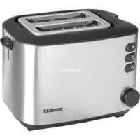 Automatik-Toaster AT 2514 edelstahl/schwarz, 850 Watt, für 2 Scheiben Toast, Retail