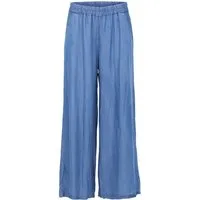 malito more than fashion Palazzohose Denimhose 2307 weich fließende Denimhose