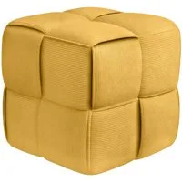 CLP Sitzhocker Sitzhocker Cordstoff Forinta (1er), quadratisch gepolstert, bequem und stabil