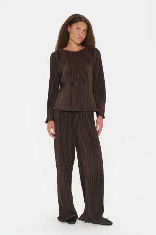 Casual Hose ZuniSZ Casual Hose Gerade Passform brown