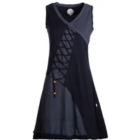 Vishes Sommerkleid Asymmetrisches Damen Sommer Kleid Baumwoll-Keid Shirt-Kleider Hippie, Goa, Elfen Style