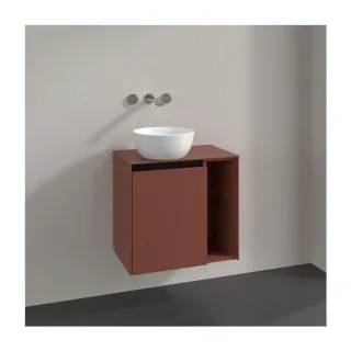 Villeroy und Boch Collaro Waschtischunterschrank C15200AH 60x54,8x38cm, Waschtisch links, wine red