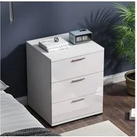 Vicco Nachtschrank Marseille, Weiß/Weiß, 46.2 x 60 cm (1-St)