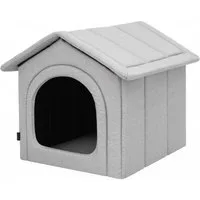 Hobbydog Hundehütte Kuschelhöhle waschbar, formstabil und pflegeleicht, Ökoleinen/Oxford, waschbar bei 30°C, formstabile Füllung, kratzfest