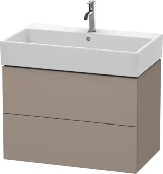 Duravit L-Cube Waschtischunterbau wandhängend Basalt Matt 784x459x544 mm - LC627704343 LC627704343