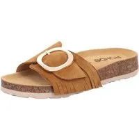 Rohde MILANO Pantolette Strandschuh, Urlaubsschuh, Sommerschuh mit Bast Plateau