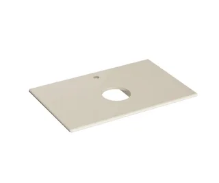 VitrA New Metropole Konsolenplatte 80 x 50 cm zu Aufsatzschale rund Sandbeige Matt,7546B422-1826 7546B422-1826