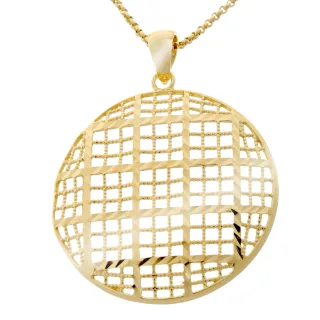 Orphelia Damen-Kette aus 925er Sterlingsilber mit Anhänger – Gold ZK-7189/G