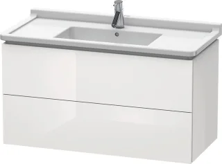 Duravit L-Cube Waschtischunterbau wandhängend Weiß Hochglanz 1020x469x558 mm - LC626608585 LC626608585