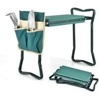 COSTWAY Kniebank Gartenhocker klappbar, für Gartenarbeit, bis 150kg belastbar