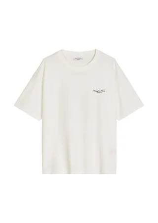 Marc OPolo DENIM - Logo-T-Shirt relaxed Silky White - Gr. - S
