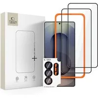 TECH PROTECT Displayschutzglas Easy Set 2+1 Pack Schutzgläser für Samsung Galaxy S26 Ultra - schwarz für Samsung Galaxy S26 Ultra, Set, 3er Set mit Displayglas und Kameraschutzglas