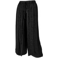 Guru-Shop Relaxhose Palazzohose, langer Boho Hosenrock, Orienthose,.. alternative Bekleidung