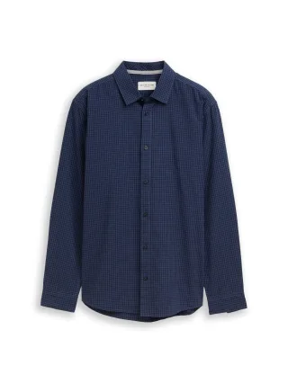 Tom Tailor - Regular Fit Hemd mit Karomuster blue vichy check - Gr. - XL