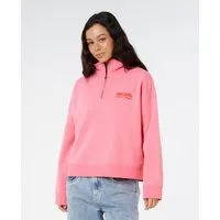 Rip Curl Stehkragenpullover Surf Puff Pullover mit Reißverschluss