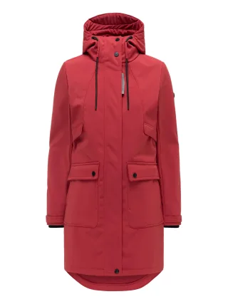Navahoo Damen Softshell Übergangsjacke Morgennebel mit Kapuze