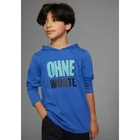 KIDSWORLD Kapuzenshirt OHNE Worte!, cooler Spruch