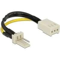 Lüfterkabel 3Pin (Stecker) > 3Pin (Buchse) 7Volt schwarz/gelb