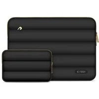 TECH PROTECT Laptoptasche Laptoptasche Schutztasche (Spar-Set, 1-tlg), Stoßdämpfende Polsterung, Plüschfutter, inkl. Mini-Tasche