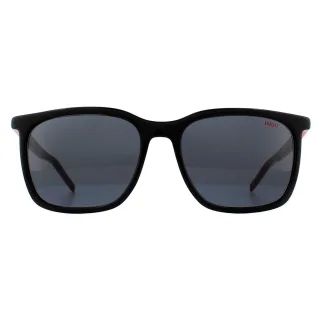 Hugo by Hugo Boss Square Mens Schwarz Rot Grau Sonnenbrillen