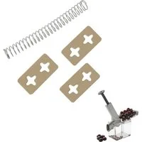WESTMARK Entsteiner 3x Abstreifplättchen + 1x Feder, für KIRSCHOMAT Nr. 4070 - #4073-2250, Westmark 3 x Abstreifplättchen + 1 x Feder, für »KIRSCHOMAT« (Nr. 4070) - #4073-2250, (Zubehör-Set, Ersatzteilset), Ersatzteilset für Kirschomat, Made in Germa