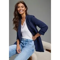 Laura Scott Longblazer mit gerafften Ärmeln