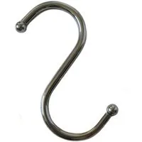 Yudu S-Haken 10 x S-Chrom Haken mit Kugelkopf