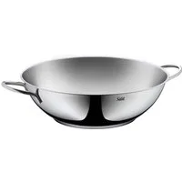 Silit Wok Wokpfanne Induktion, Cromargan® Edelstahl Rostfrei 18/10 (1-tlg), ideal für energiesparendes Kochen, für alle Herdarten geeignet