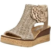 Rieker Rieker Sandalen Textil Keilsandalette