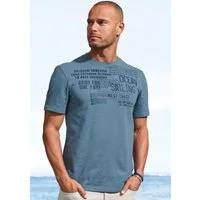 John Devin T-Shirt mit Print Regular-Fit, aus Slub-Qualität, mit Print