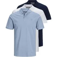 Jack & Jones Poloshirt Basic (3-tlg., 3er Pack) slimfit / figurbetont geschnitten