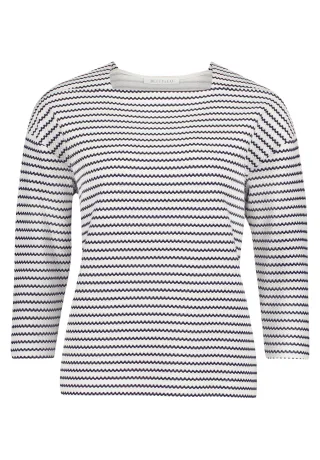 Betty & Co - Ringelshirt Dunkelblau/Weiß - Gr. - 44