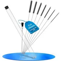 Lobenswerk Reinigungsbürsten-Set XXL Bürsten-Set 7+1, ink. Hülle zur Aufbewahrung, (8-tlg), rostfreier Edelstahlkern, schimmelresistent, wasser- und ölabweisend