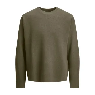 Jack & Jones Pullover Bradfort Strick Rundhals Grün