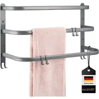 bremermann Handtuchhalter Wand-Handtuchhalter, 3 gestufte Ablagen, Handtuchstange, Wandmontage