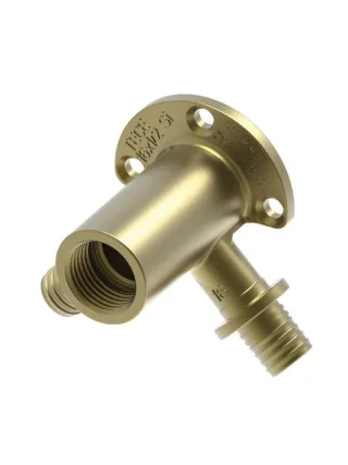 Tece flex Doppelwandscheibe lang 90 Grad Dim. 16 x 1/2", Siliziumbronze, 708628 708628