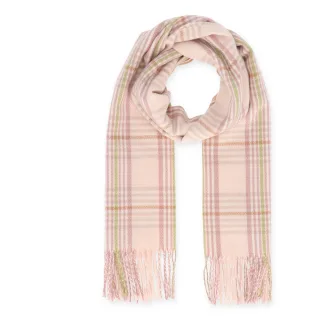 Halsüberkopf Accessoires - 180x60 Schal Karo rosé - Gr. - OS