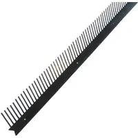 IVT Lüftungsgitter Traufenlüftungskamm 85 mm PVC Traufkamm Anthrazit 1 m