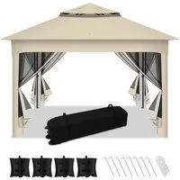 Clanmacy Pavillon Pavillon Faltpavillon Garden Partyzelt Gartenpavillon 3.3x3.3x2.68M