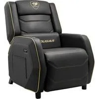 Gaming-Sofa Ranger Pro Royal, Gaming-Stuhl schwarz/gold, Seitentisch, USB-C Ladeport