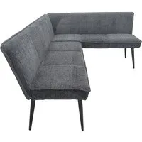 HTI-Living Eckbank Eckbank 195 x 154 cm Anthrazit (Stück, 1-St., 1 Eckbank), Sitzbank Polsterbank