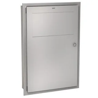 KWC Aquarotter Abfallbehälter, RODAN, Edelstahl, 395x580x110 mm, Unterputz, ca. 16 l, 2000101347 2000101347
