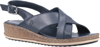 Hush Puppies Elena Cross Over Wedge Sandale Femme