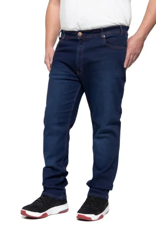 Way of Glory Herren Übergrößen Jeans im klassischen 5-Pocket Look Tom mittelblau