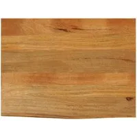vidaXL Tischplatte Tischplatte mit Baumkante 80x60x2,5 cm Massivholz (1 St)