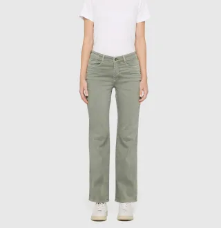 MAC - MAC JEANS - LAURA, Authentic High Stretch Gabardine grün - Gr. - 30
